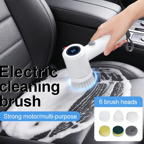 6-in-1 Multifunctional Electric Cleaning Brush, Cordless & Rechargeable