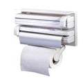 Plastic Wrap, and Paper Towels / 3 in 1 Kitchen Triple Paper Dispenser