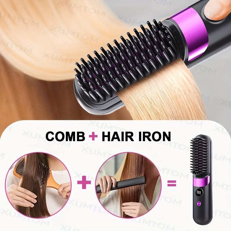Multifunctional Hair Straightener Brush