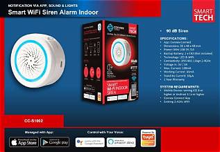 Connex Connect Smart WiFi Siren Alarm - Indoor