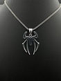 Solid Stainless Steel Spiderman Pendant with Chain in Gift Box