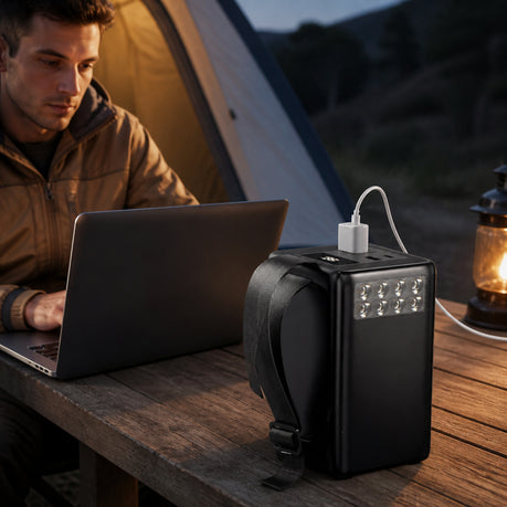 Portable Power Station 60000MAH 180W with Camping Lamp