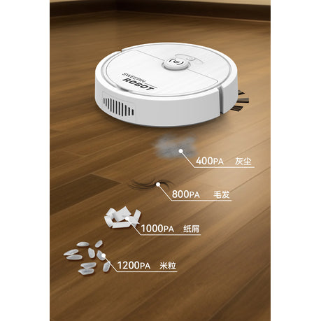 Sweeping Robot Vacuum Cleaner Rechargeable Wireless 1200pa For Home