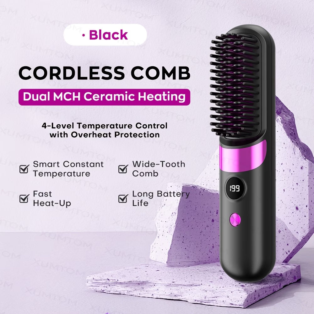 Multifunctional Hair Straightener Brush